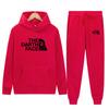 Sudadera con capucha de forro polar para hombre de otoño e invierno Conjunto de sudadera para hombre Traje deportivo casual estampado Fabricante Venta al por mayor