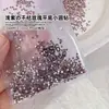 Diamantes Sueltos Ss4 Ab Rhinestones en Forma de Abanico King para Uñas, Rhinestones Super Brillantes en Forma de Abanico, Rhinestones Redondos de Vidrio Iridiscentes Aurora con Base Plana