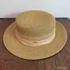Sombrero de Paja de Copa Plana para Mujer, Sombrero de Sol Estilo Hepburn, Sombrero Vintage de Vacaciones para Playa con Cinta de Seda y Perlas, Sombrero Estilizador de Rostro para Eventos Sociales