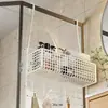 Prateleira de Armazenamento para Banheiro Quarto de Banho Chuveiro Cesta Suspensa para Banheiro Artigos de Higiene Pessoal Toalha Rack de Armazenamento para Toalhas de Banho