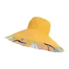 Sombrero de pescador de ala ancha europeo y americano de doble cara para mujer, sombrero de sol de playa con protección UV para el verano, sombrero de sol a la moda con protección solar