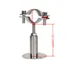 Braçadeira de Tubo Ajustável de Aço Inoxidável 304 com Suporte Telescópico de Tubo para Chassi Código do Tubo Braçadeira de Tubo Braçadeira de Tubo Suporte de Tubo Braçadeira
