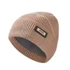 Chapéu de Lã Tricotado Espesso de Inverno Estilo Cúpula para Homens e Mulheres Chapéu de Moda Personalizado Quente Pulôver Chapéu para Frio Forrado com Lã Estilo Americano
