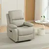 Función de Cabina de Sofá Espacial de Primera Clase: Masaje Eléctrico Individual, Mecedora, Manicura, Extensión de Pestañas, Tratamiento de Belleza, Sillón Perezoso Reclinable, Arte en Piel