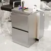 Carro de Herramientas para Salón de Belleza Gabinete de Almacenamiento Móvil con Cajones Gabinete de Herramientas para Barbería Peluquería Acero Inoxidable