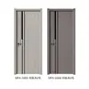 Madera Maciza Compuesta Blanco Negro Moderno Minimalista Cristal de Carbono CPL Pintura Ecológica Sin Formaldehído Interior Dormitorio Puerta de Madera al por Mayor