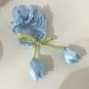2026 Coletero de Flor de Tulipán Dulce y Versátil con un Toque de Lujo, Goma para el Cabello Hecha a Mano para Coletas Altas, Accesorios para el Cabello al por Mayor