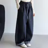 Calça Xadrez Wide Leg Casual Nova Outono 2026 para Meninas, Calça de Moletom Elegante que Afina a Silhueta para Estudantes, Calça Reta Outono e Primavera