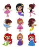 Venta caliente transfronteriza nuevo animal sirena 5D Niños DIY Pintura de Diamantes pegatinas aleatorias pegatinas de punto de diamante fábrica
