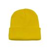 Em estoque Chapéu de malha de placa de luz preta Hip Hop Chapéu frio masculino e feminino Chapéu quente de cor sólida Chapéu de lã de malha Chapéu fluorescente