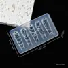 Piedra de cristal de hielo diamante irregular decorativo alta transparencia molde para arte de uñas DIY tridimensional relieve cristal decorativo tallado molde de gel