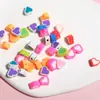 Arcilla Blanda Dibujos Animados Cara Sonriente Linda Estrellas Flores Nubes DIY Cadena para Teléfono Móvil con Cuentas Pulsera de Gato Collar Cuentas Hechas a Mano Ins
