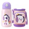 Vaso Termo Infantil de Acero Inoxidable 316 con Popote Vaso para Agua con Asa Vaso Portátil Práctico Alto Valor de Color Vaso con Tapa de Rebote