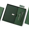 Caderno de Conferência Espesso A5 Atacado Fivela de Metal Brinde Caderno de Negócios Conjunto de Caixa de Presente com Impressão de Logo