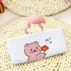 Bolsa de Lápis para Menina Fofa de Alto Valor de Cor Estudante do Ensino Fundamental Bolsa de Material Escolar de Desenho Grande Capacidade para Menina do Ensino Médio Bolsa de Lápis