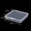 Caja Cuadrada Pequeña Transparente con Tapa, Caja de Herramientas, Manicura, Uñas Postizas, Caja de Plástico, Juguetes, Accesorios, Caja de Embalaje para Exportación Transfronteriza