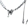 Collar de Puntada de Perla Chuni para Mujer Personalidad de Nicho Sentido de Alta Gama Accesorios Nueva Cadena para Clavícula Lujo Ligero Adornos Versátiles