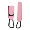 Bolsa colgante para cochecito de bebé artefacto gancho para coche eléctrico gancho para cochecito de niños mosquetón hebilla de cuero velcro