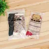 Saco de embalagem para meias clipe para leggings corrente saco com fecho zip auto-selante saco plástico embalagem para meia-calça em estoque atacado