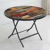 Mesa Redonda Plegable, Mesa Cuadrada, Mesa de Comedor Sencilla para Exteriores, Mesa para Hogar de Casa de Alquiler al por Mayor, Mesa Cuadrada Pequeña Portátil de Hierro para Montaje de Puesto