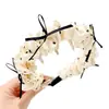 Diadema de Satén Plisado con Lunares para Mujer, Estilo Coreano, Estilo Pequeño Chanel, Diadema Antideslizante con Dientes, Accesorio para el Cabello para Aumentar la Altura Craneal