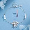 Prata Esterlina S925 Novo Novo Estilo Palaciano Chinoiserie Trava de Segurança Pulseira de Pérola Artificial Shijia Design de Alto Nível para Mulheres