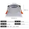 Kit de Caixa de Holofote Antirreflexo do Fabricante Original para Uso Residencial e de Escritório, Caixa de Downlight LED Embutido Mr16 em Alumínio Fundido