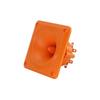 Corneta Tweeter Quadrada Laranja de Plástico 3,5 polegadas Buzzer Ondulado 27 Alto-falante Piezoelétrico Cerâmico à Prova d'Água