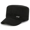 Chapéu de Inverno Masculino Estilo Dad Hat Proteção Contra Frio Proteção para as Orelhas Chapéu de Aba Reta para Meia-Idade e Idosos Vovô Homem Velho Chapéu de Algodão Espesso Quente com Aveludado