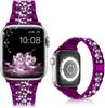 Adecuado para Apple Tres Perlas S Incrustado de Diamantes Aleación de Zinc Correa de Reloj Universal Applewatch11-1 para Todas las Series, Exclusivamente para Ventas Transfronterizas