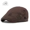 Gorra de Béisbol de Algodón para Hombre de Primavera y Verano, Gorra Retro Británica a la Moda, Boina Casual para Mujer, Gorra Juvenil