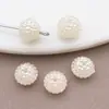 Colgante de Estrella de Mar Rosa de Doble Cara con Agujero Pasante de Perla de Imitación ABS Color Blanco Roto Accesorios de Joyería para Pulsera y Collar Hechos a Mano para DIY