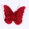[Fábrica de origen] encaje de bordado tridimensional súper de hadas accesorios de mariposa blanco material DIY hecho a mano accesorios de ropa