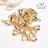 Fivela de melão elétrico de ouro real com preservação de cor banhada a cobre Colar de ouro 14K Pingente de fivela Yu Pei Fivela de cristal Clipe DIY Acessórios