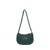 Bolso Retro de Pana bajo el Brazo con Detalle de Lazo Dorado - Bolso de Mano Mini Hobo Elegante para Atuendos Casuales