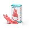 Haoqi juego divertido juguetes sexuales para adultos anillo vibrador Nuevo Anillo vibrador de silicona de frecuencia única fabricantes al por mayor