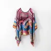 Vendas Domésticas Transfronteiriças Novo Lenço de Seda Primavera e Verão Lenço de Gaze com Proteção Solar Xale Pulôver Feminino Blusa Externa Lenço Externo Multifuncional