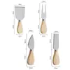 Conjunto cortador de queijo criativo cortador de queijo utensílio de cozinha faca de queijo de aço inoxidável ferramenta de panificação