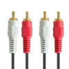 Cable de audio dos a dos 2 RCA doble cabeza de loto cable AV audio y video extensión de altavoz de computadora cable de extensión