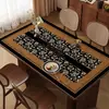 Jogo Americano de Jantar Retrô Francês para Casa, À Prova d'Água, À Prova de Óleo, Sem Lavagem, Jogo Americano para Mesa de Centro, Anti-Escaldante, Isolamento Térmico, Protetor de Mesa de Centro