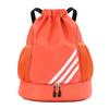 Mochila de baloncesto multifuncional 2024 para separación de húmedos y secos con compartimento para zapatos, bolsa de deporte y fitness plegable con cordón