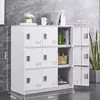 Estante de aço, armário de armazenamento para sala de aula, armário escolar, armário de armazenamento para jardim de infância, colorido, com fechadura e fecho magnético