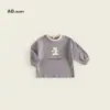 Nueva Camiseta Básica de Manga Larga Estilo Coreano para Otoño para Bebés y Niños, Top Casual Moderno y con Estilo para Niños y Niñas, Camiseta Larga