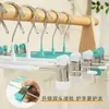 Cabide à Prova de Vento com Trava Automática para Andares Altos Anti-queda Cabide para Calças Doméstico Externo Secagem de Calças Roupa Íntima Clipe Anti-queda para Calças