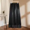 Falda de Lunares con Abertura Lateral para Mujer, Nuevo Verano 2026 Elegante de Cintura Alta Adelgazante Falda Recta de Línea A
