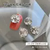 Rhinestones para Uñas sin Base, Productos Terminados Brillantes, Bolas de Diamante Blancas Transparentes Grandes y Pequeñas, Decoraciones para Uñas, Accesorios de Uñas Portátiles