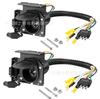 Convertidor americano de 4 pines a 4 7 pines con soporte cable de señal de luz trasera enchufe conector para remolque RV