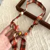 Collar de Cadena para Clavícula de Madera y Cerámica con Tela Estilo Étnico Retro de Nicho Elegante Versátil Moda Joyería de Alta Gama para Mujeres