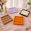 Fornecimento Direto da Fábrica Caixa de Sombras Nove Cores Botão de Pressão Quadrado Blush Contorno Cor Material de Embalagem para Maquiagem Pode Adicionar Logotipo
