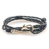 Pulsera creativa de anzuelo de pesca a juego con colores, estilo marinero, estilo pirata vikingo, cuerda de mano pequeña al por mayor
